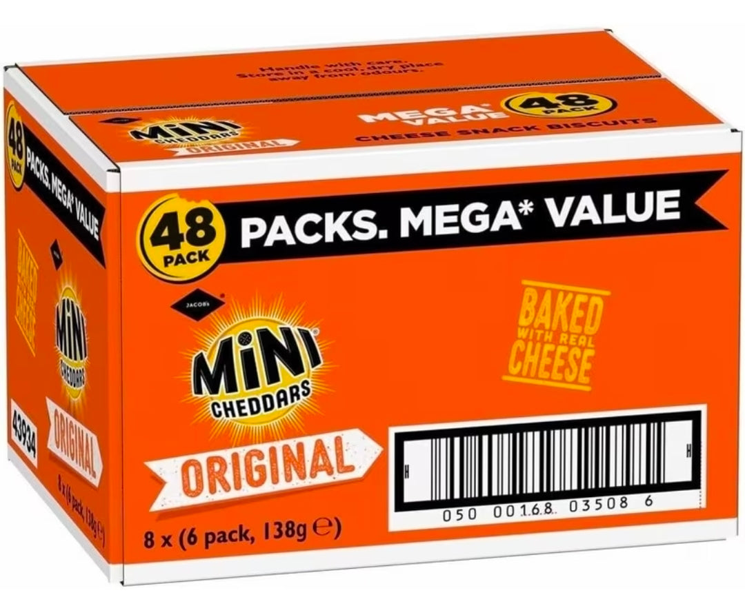 Jacob'S Original Cheese Baked Snack Biscuits – 48 × 23 g