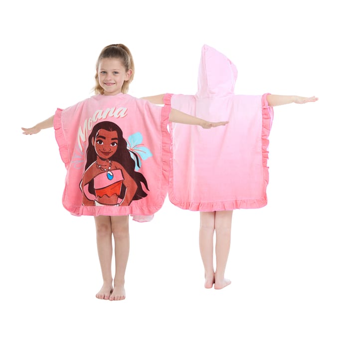 Girls Moana Hooded Poncho