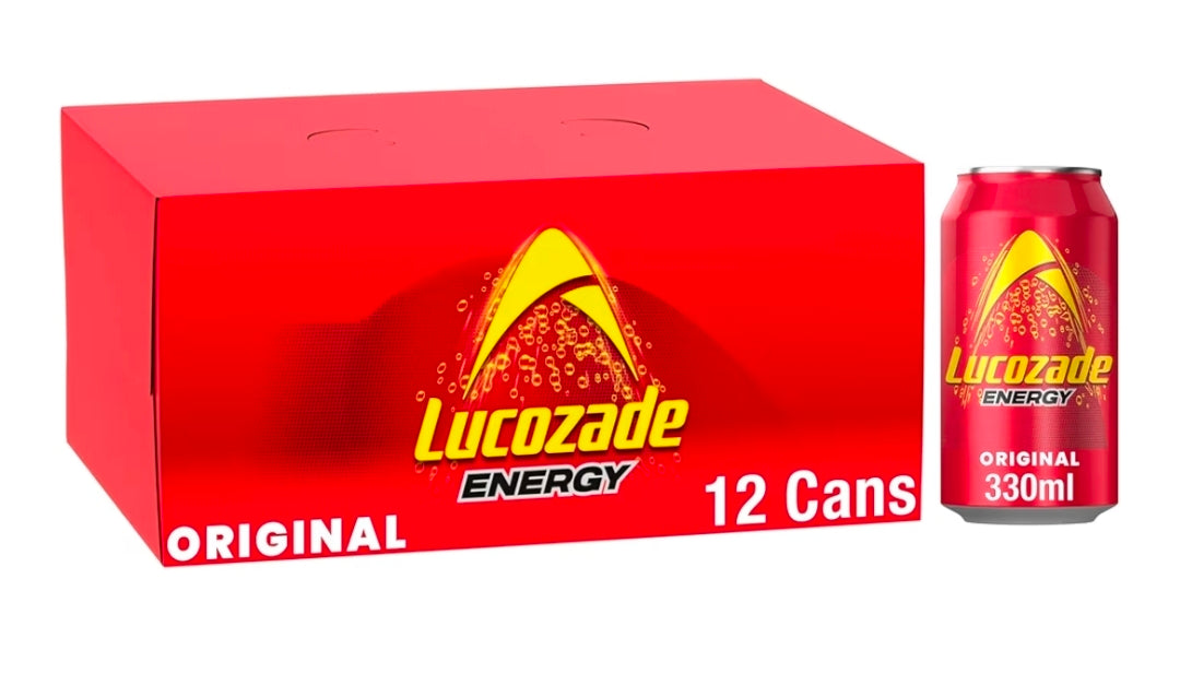 Lucozade Energy Drink Original 12x330ml multipack