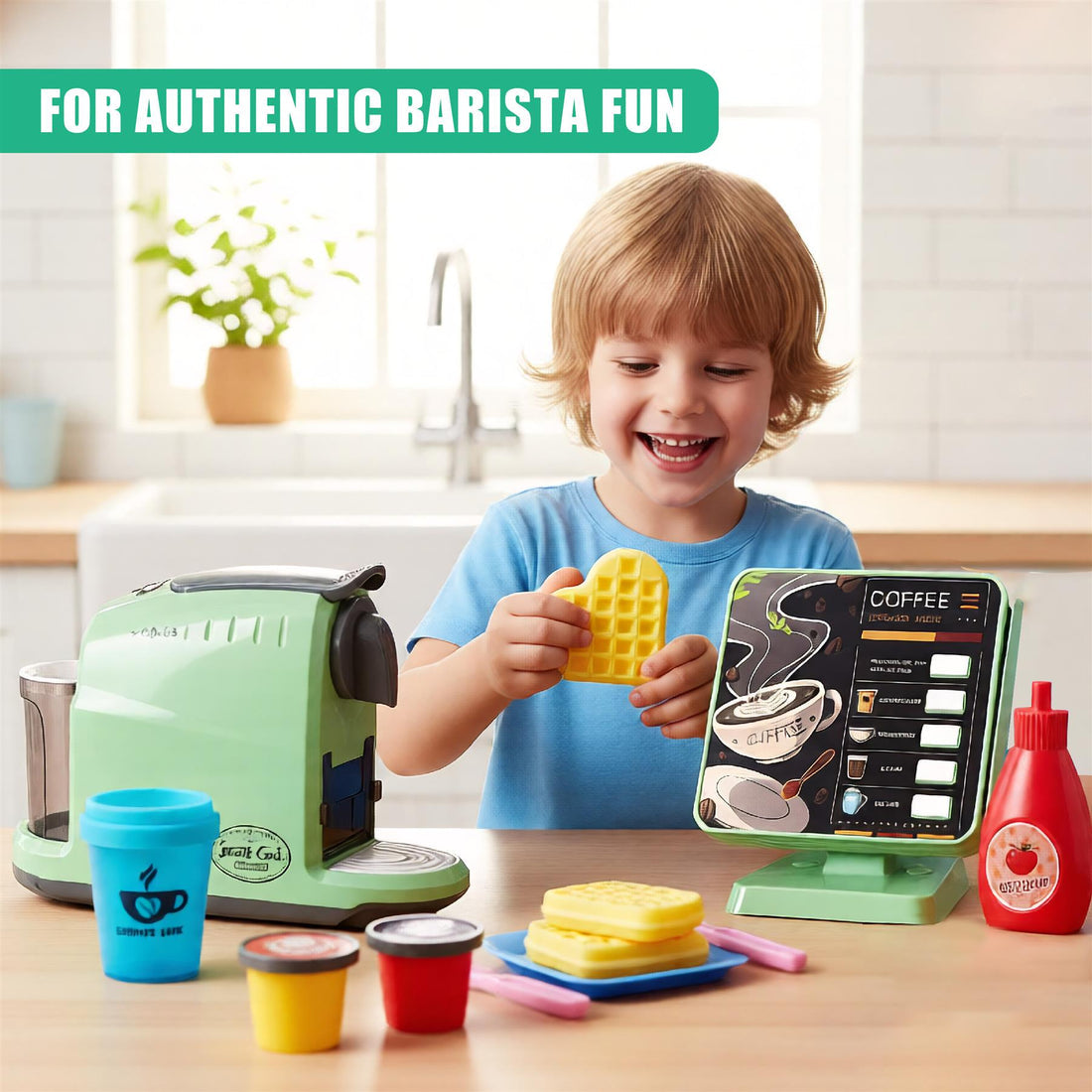 Kids coffee Maker Role Play Set