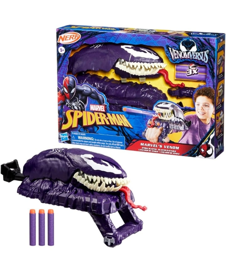 Marvel Spider-Man VenomVersus Marvel’s Venom Strike Blaster, Nerf Spider-Man Role-play Toy