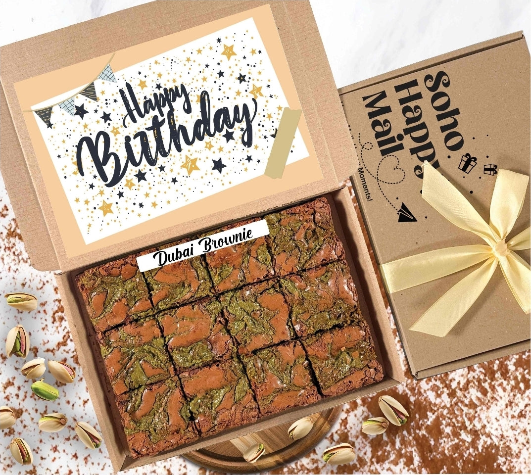 Luxury dubai chocolate brownies