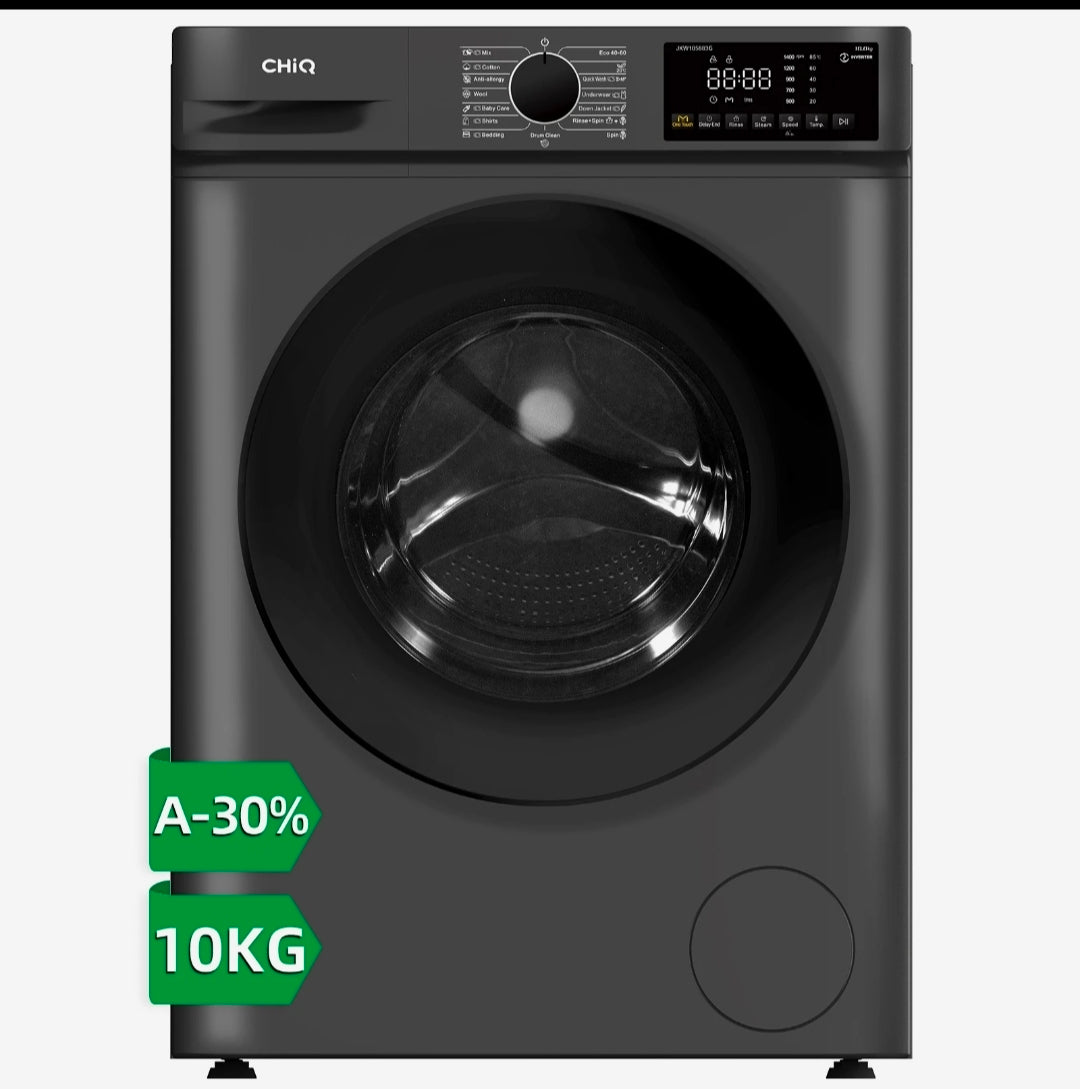 CHiQ 10kg , 1400spin free standing washing machine