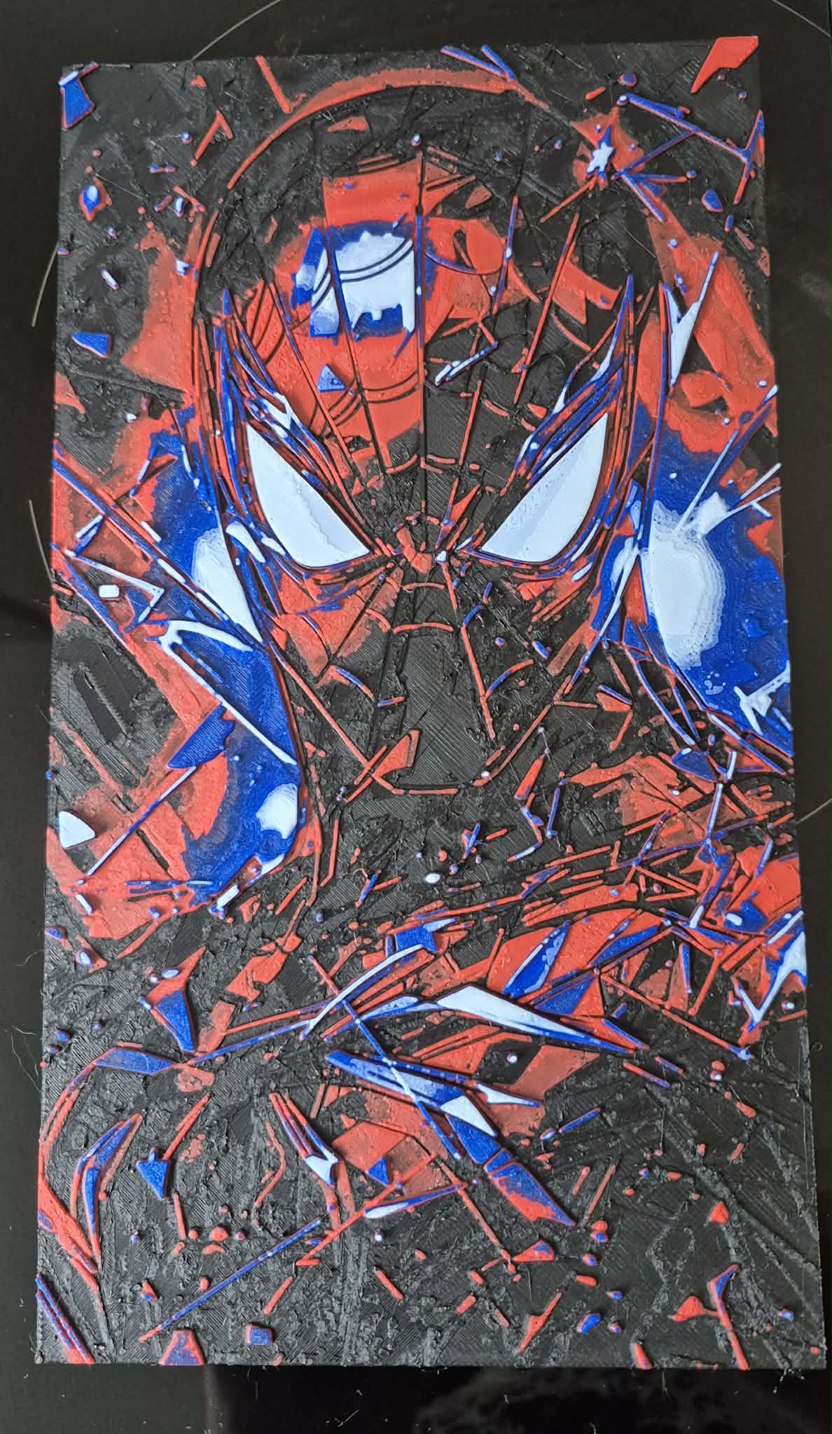 Red & Blue Spiderman 3D Printed Hueforge