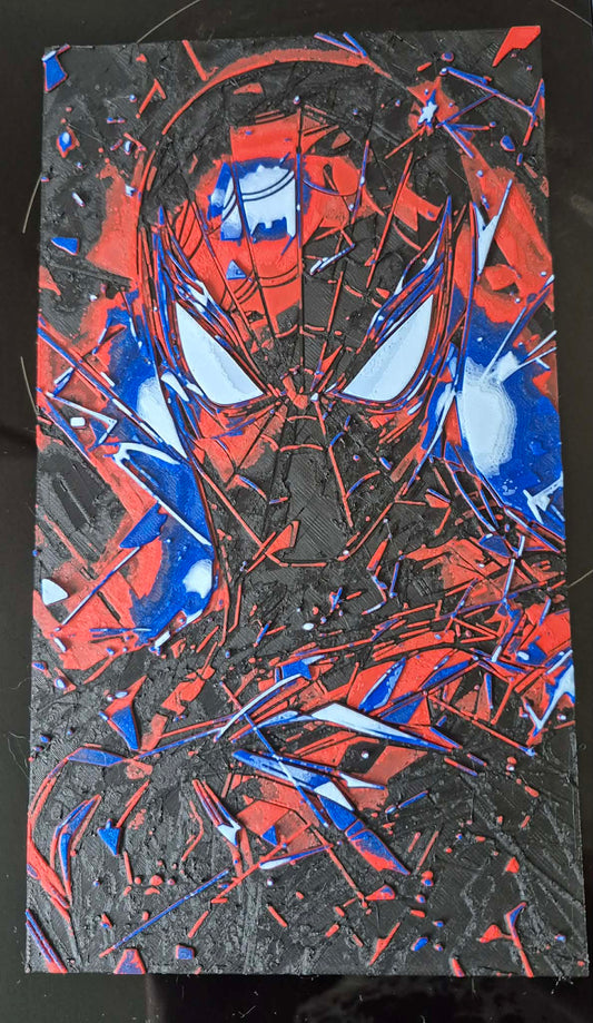 Red & Blue Spiderman 3D Printed Hueforge