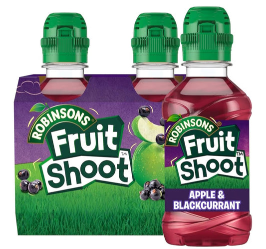 FRUIT SHOOT Apple and Blackcurrant Fruit Juice, 200ml (Pack of 8)