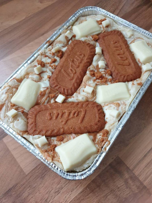 Biscoff & Milkybar Blondies