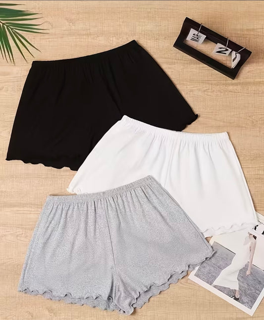 Womens Three 3 Shorts Set