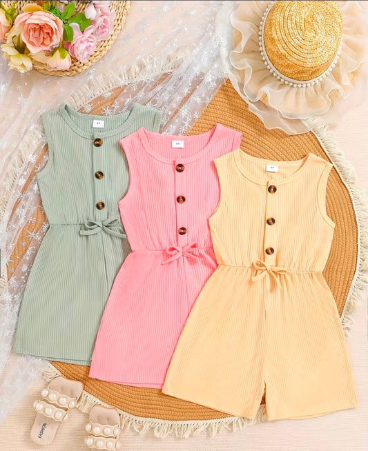 Girls 3pc Romper set