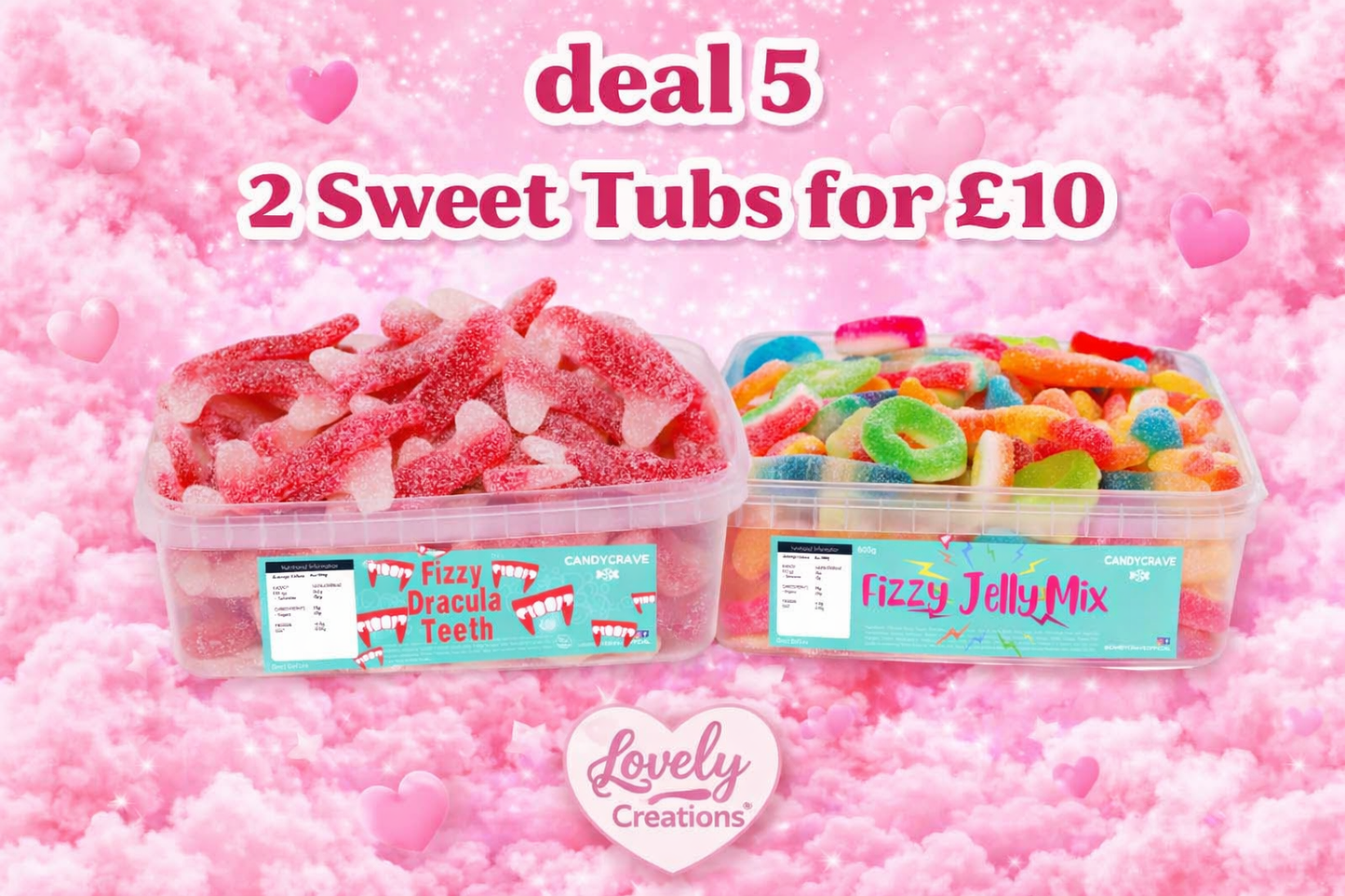 Sweet Tubs 2 for £10 (Deal 5)