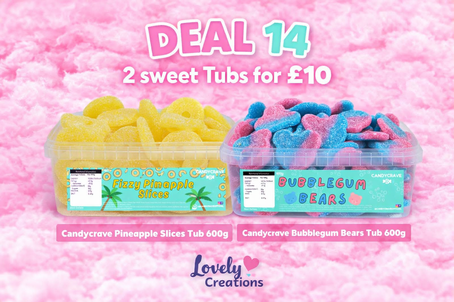 Sweet Tubs 2 for £10 (Deal 14)