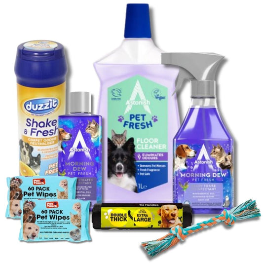8 Piece Dog Cleaning Bundle All-in-One Pet Hygiene Kit