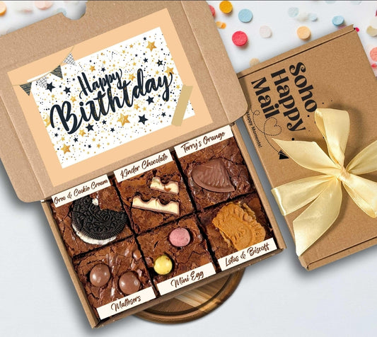 Box of mixed brownies