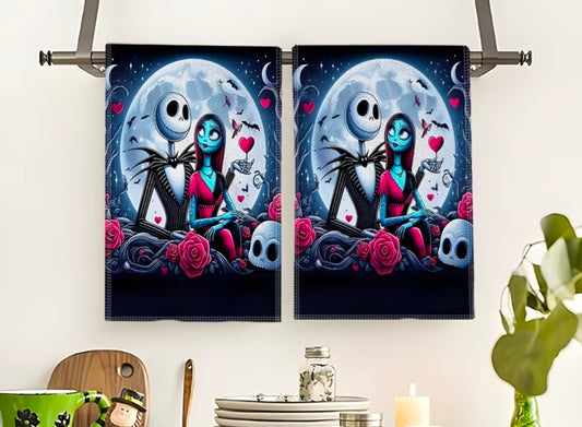 2pc nightmare Before christmas hand towels