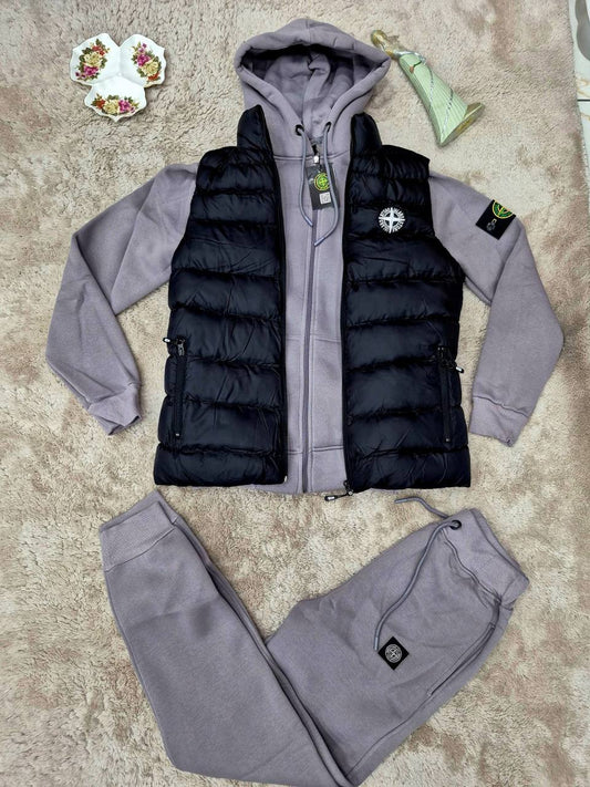 MENS TRACKSUİT & BODYWARMER SET