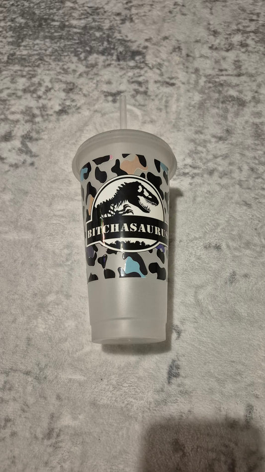 B*tchasaurus cold cup
(Glows in dark)