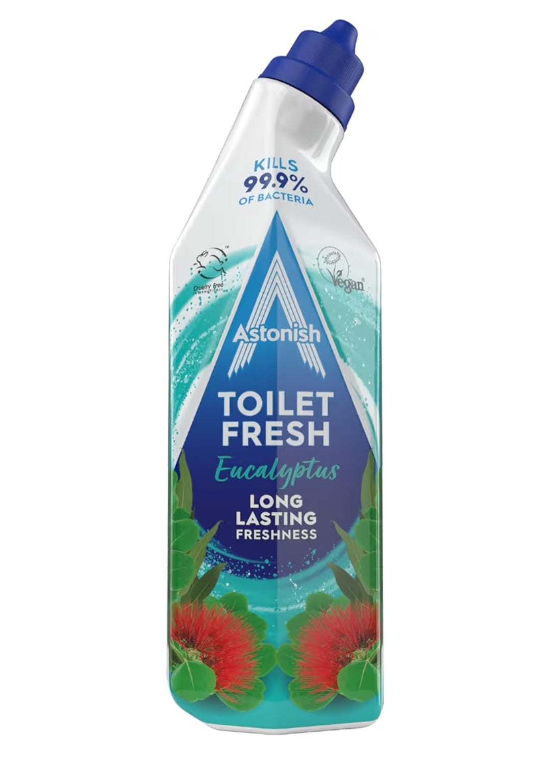 Astonish Eucalyptus Toilet Fresh Gel, Kills 99.9% of Bacteria, Limescale Prevention, 750ml