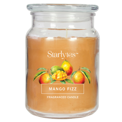 Starlytes Mango Fizz Scented Jar Candle 18oz