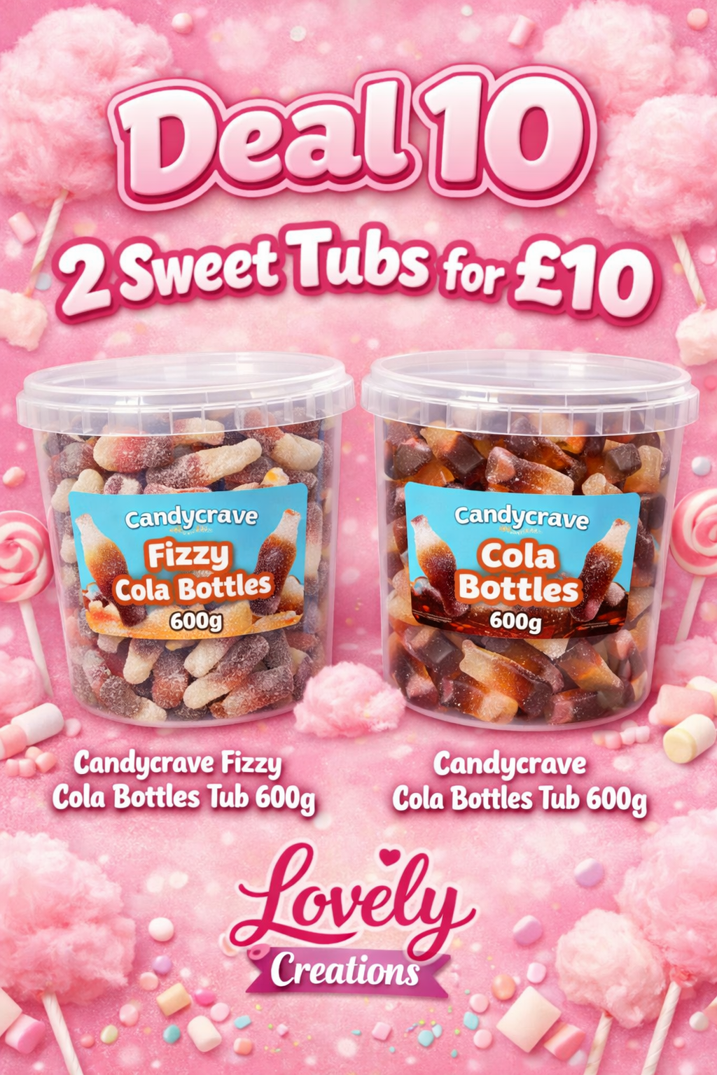 Sweet Tubs 2 for £10 (Deal 10)