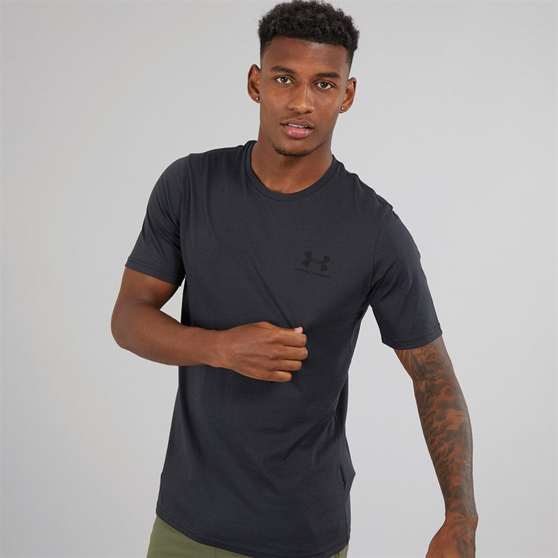 Under Armour Mens UA Sportstyle Left Chest Short Sleeve T-Shirt Black