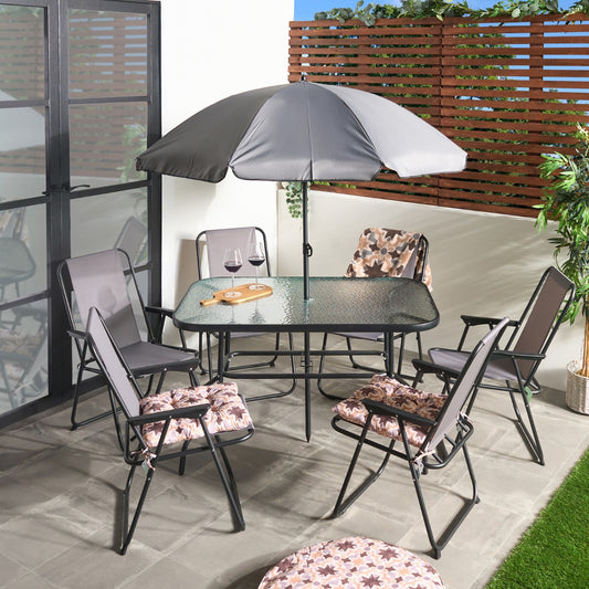 8-Piece Patio Set - Grey