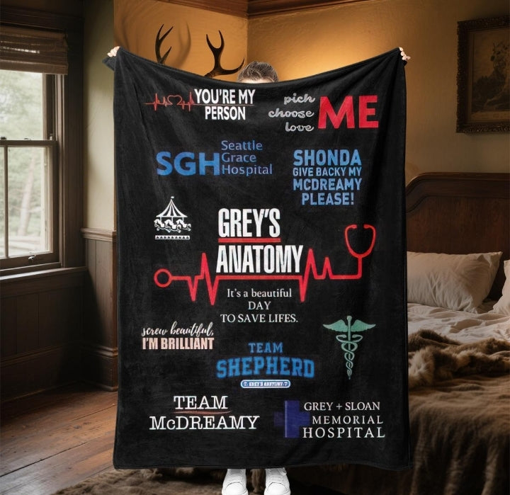Greys Anatomy Throw (Design 7)