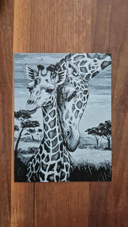 Giraffe 3D Printed Hueforge