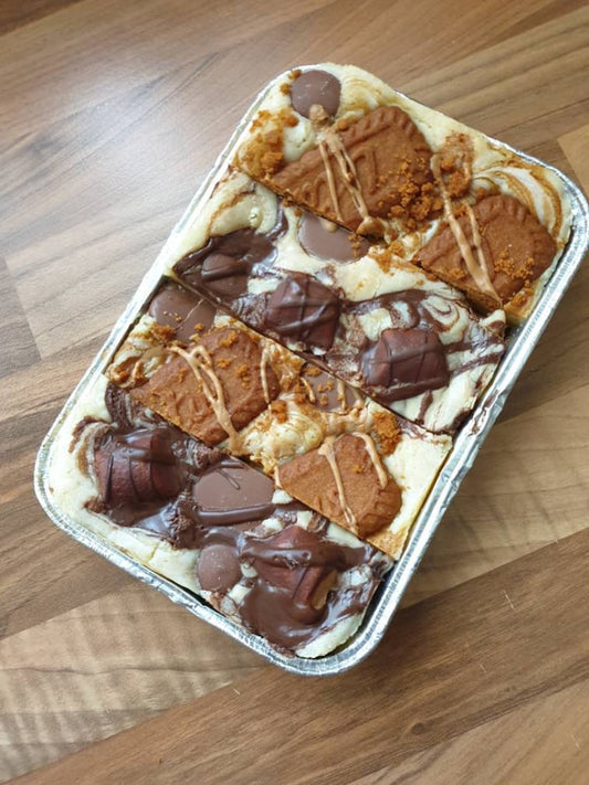 Mixed Blondies! Biscoff & Kinder Bueno