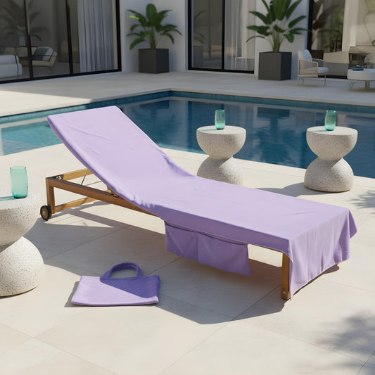Beach Towel In A Bag - Lilac