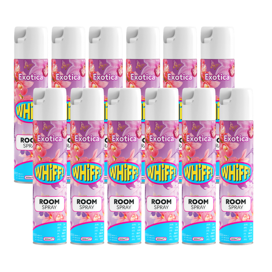 Whiff by Fabulosa Room Spray Exotica 300ml 12 Pack