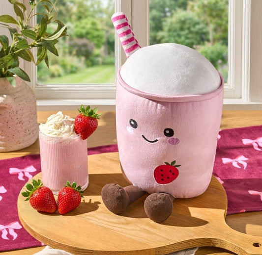 Molly The Milkshake Cushion - Pink