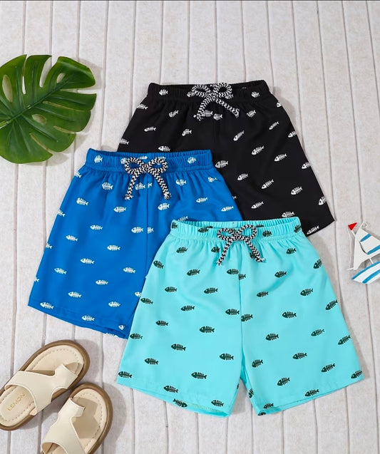 Boys 3pcs swimshorts set