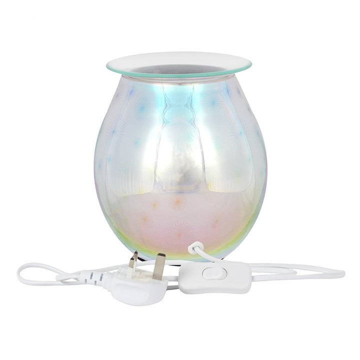 3D Geometric Light Up Electric Oil Burner (UK 3-Pin Plug)