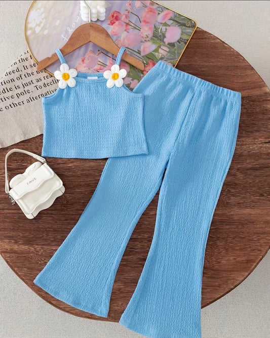 Girls Blue floral 2pc set