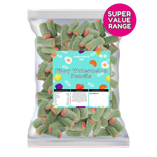 1kg Fizzy Watermelon Pencils