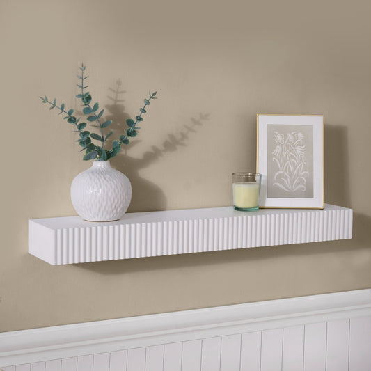 Ribbed Shelf - Cream
