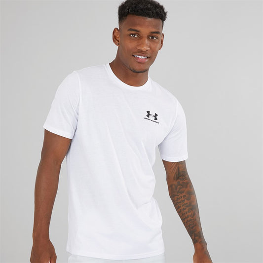 Under Armour Mens UA Sportstyle Left Chest Short Sleeve T-Shirt White
