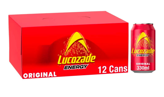 Lucozade Energy Drink Original 12x330ml multipack