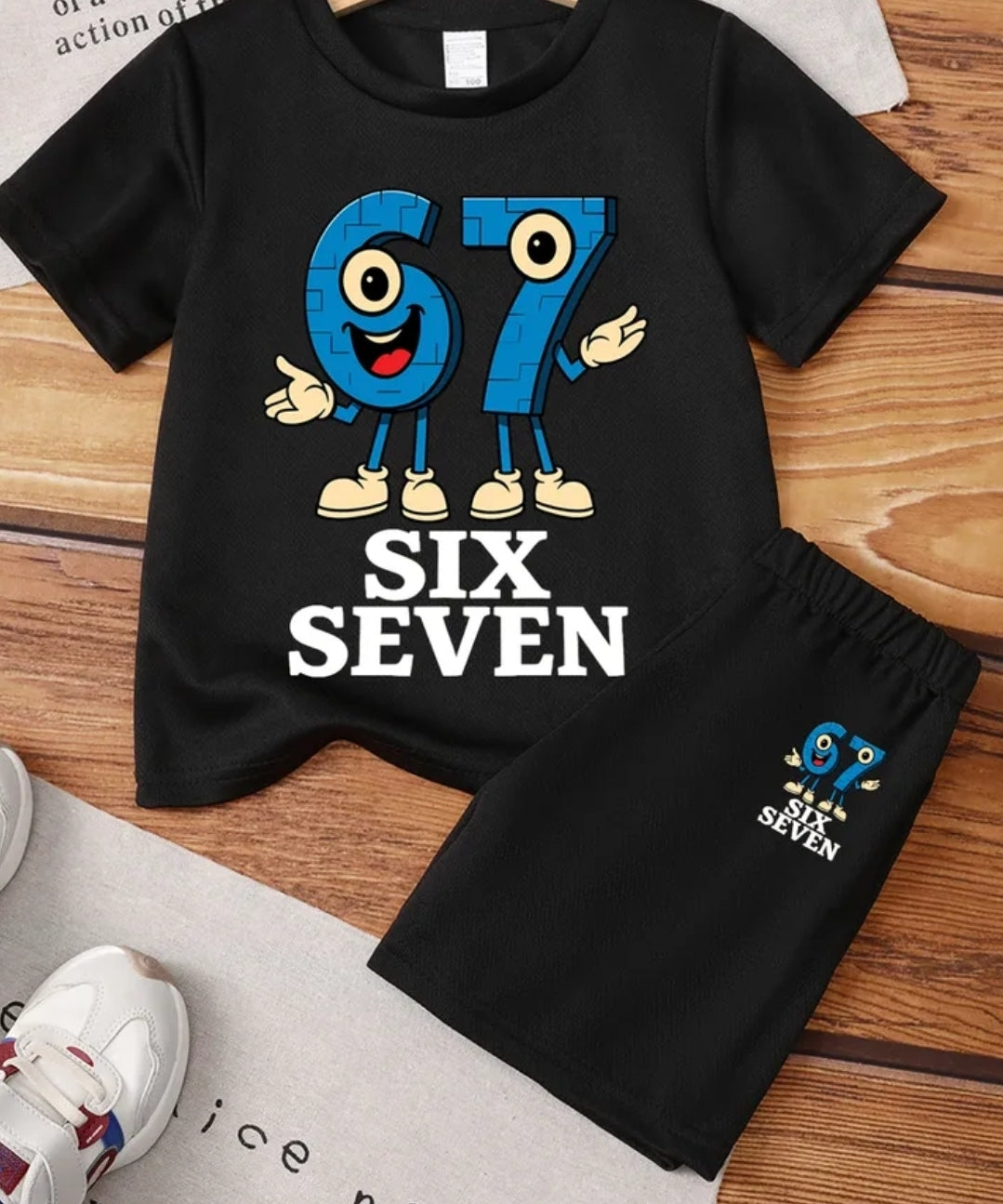 Boys 67 design Top & short set