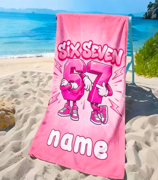 67 Pink Towel