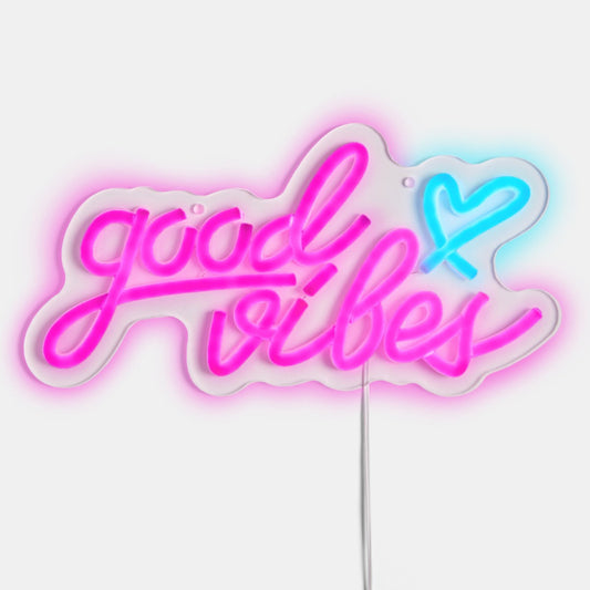 Good Vibes LED Sign - Hot Pink (Pre order)