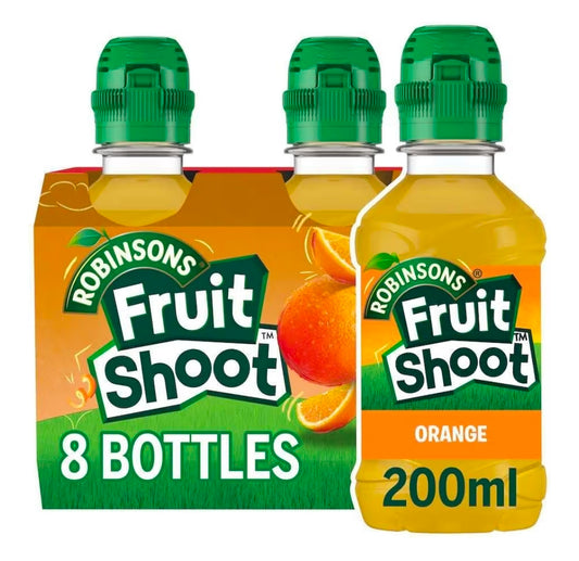 Fruit Shoot Fruit Juice Orange 200ml Bottle (Pack of 8)