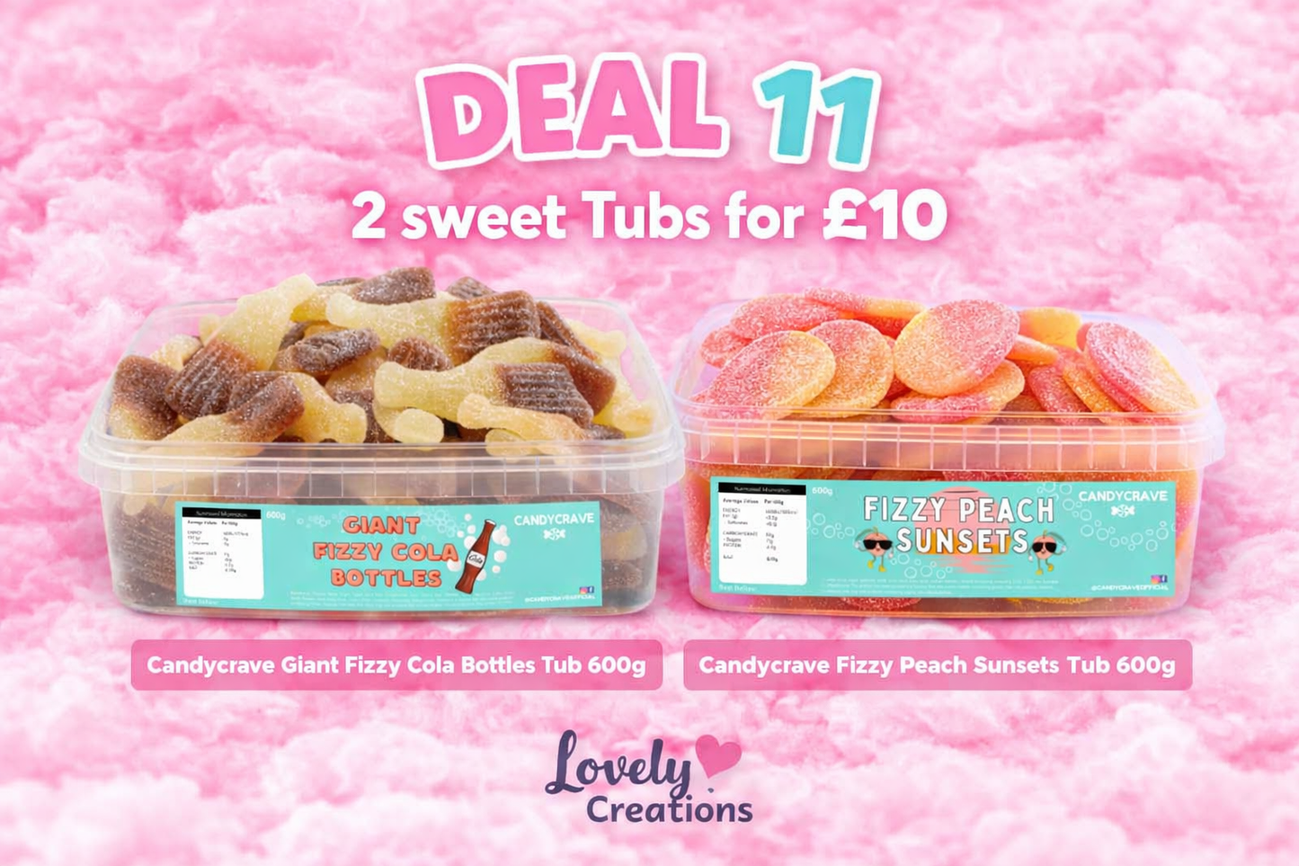 Sweet Tubs 2 for £10 (Deal 11)