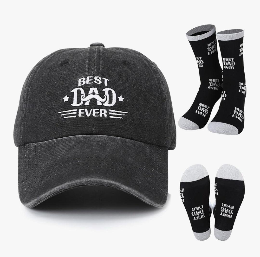Baseball Cap & sock set for Dad