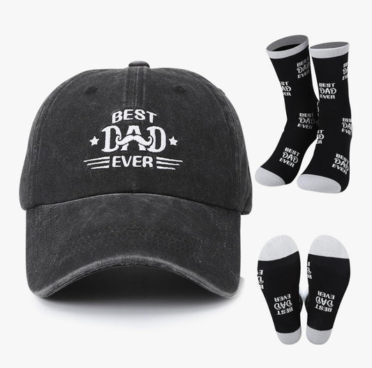 Baseball Cap & sock set for Dad