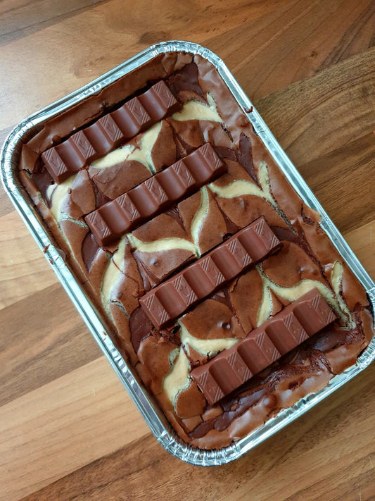 Kinder Bar Nutella Brownies