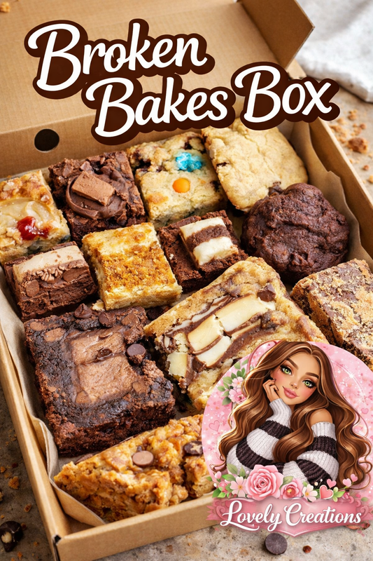 Broken Bakes Box - brownie and cakes selection