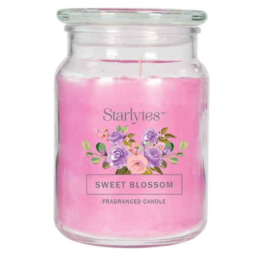 Starlytes Sweet Blossom Scented Jar Candle 18oz