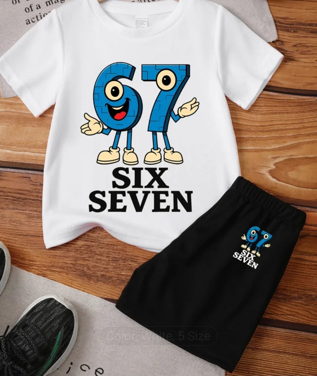 Boys 67 design Top & short set