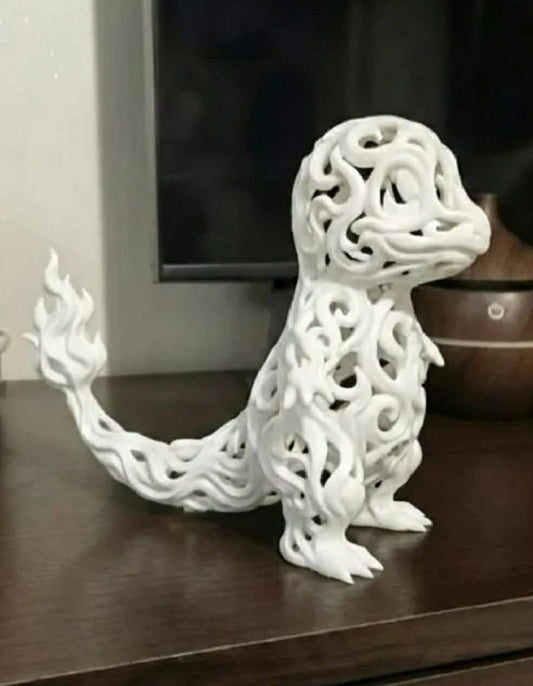 Charmander Elemental: Voronoi Art Edition